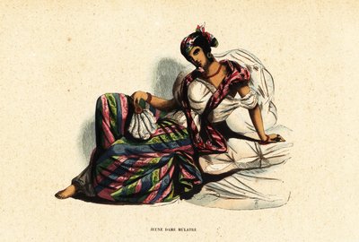 Mixed-Race or Mulatto Woman of Port-au-Prince, Haiti by Belgian School