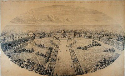 Perspective view of the Royal Palace at Laeken and its enlargements by the architect Charles Louis Girault (1851-1932) by Belgian School