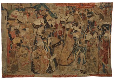 Tapestry, Alexander the Great Receiving the Submission of the Kings of Cyprus, Possibly from Tournai by Belgian School