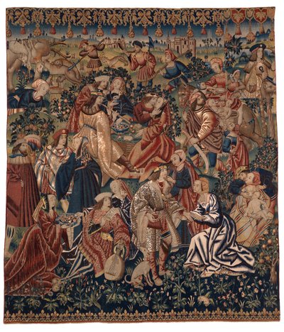 Tapestry Depicting The Camp of the Gipsies, from Flanders by Belgian School