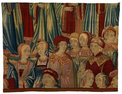 Tapestry Fragment, Comtiers, Made in Brussels, Belgium, c.1520 by Belgian School