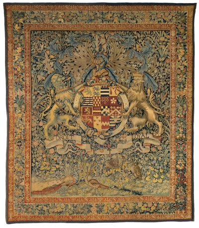 Verdure tapestry with the Arms of Robert Dudley, Earl of Leicester by Belgian School