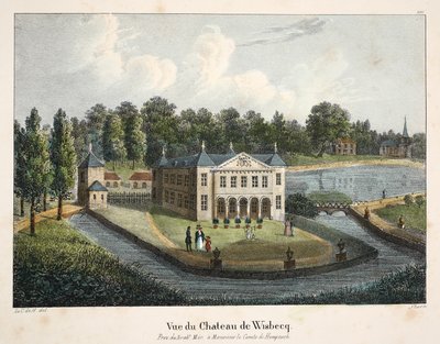 Vue de Château de Wisbecq by Belgian School