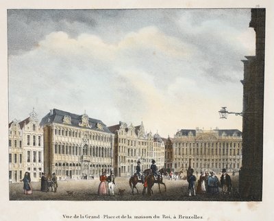 View of the Grand Place and the King