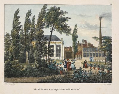 Vue du Jardin Botanique de la Ville de Gand by Belgian School