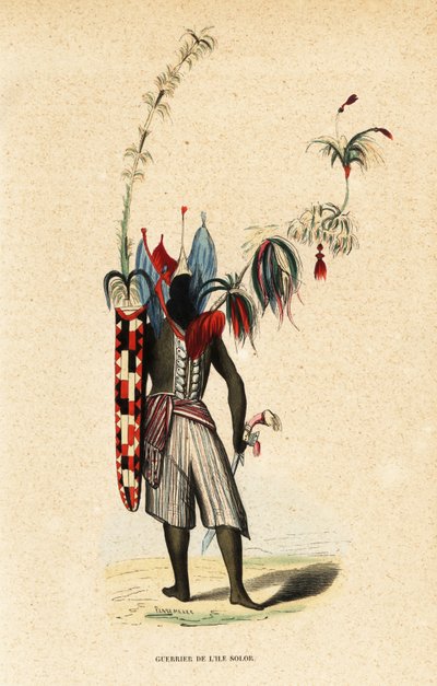 Warrior of Solor Island, Indonesia by Belgian School