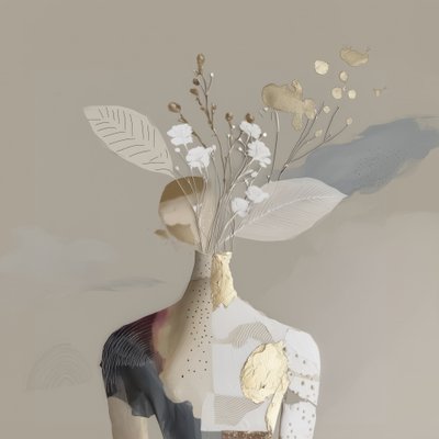 Graceful Golden Bloom by Bella Eve
