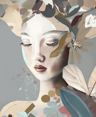 Serene Floral Woman by Bella Eve
