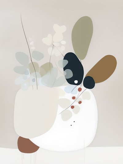 Soft Abstract Botanicals by Bella Eve