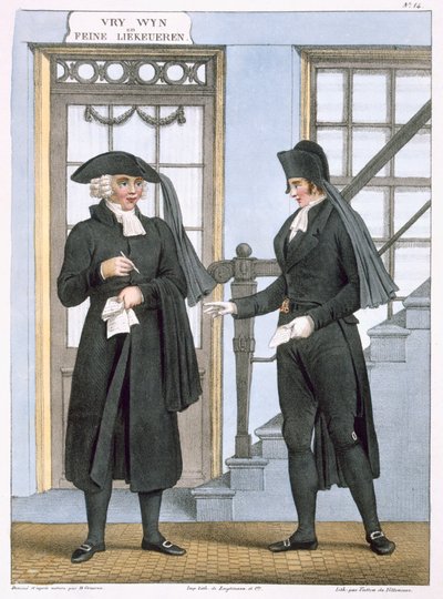 Funeral Officials of Amsterdam, illustration from 