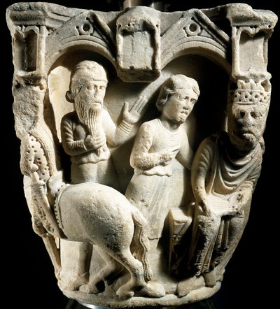 Solomon and Queen of Sheba by Benedetto Antelami