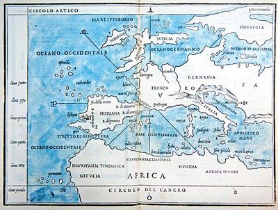 Map of Europe and North Africa by Benedetto Bordone