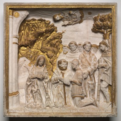Pier Francesco Visconti, Court of Saliceto, Adoring the Christ Child, shortly after 1484 by Benedetto Briosco