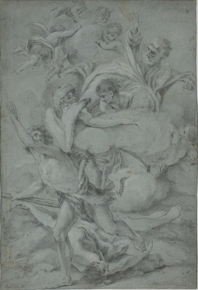 God Cursing Cain After the Murder of Abel by Benedetto Luti