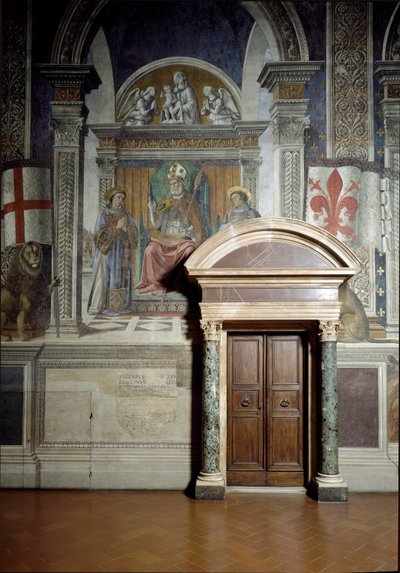 Saint Zanobius, Saint Lawrence and Saint Stephen (Hall of Lilies) by Benedetto da Maiano