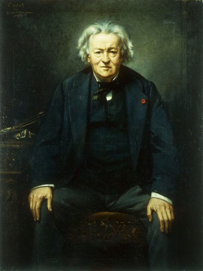 Portrait of Jean Baptiste Camille Corot by Benedict Masson