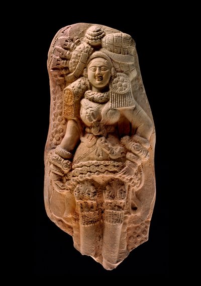 Moulded plaque of a Yakshi, Tamluk, c.200 BC by Bengali School
