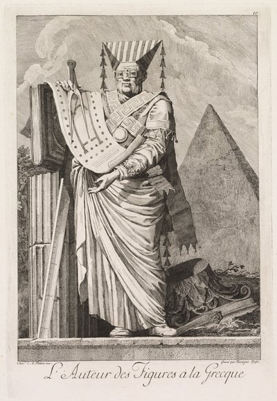 Masquerade in the Greek Style: The Author of the Figures in the Greek Style (Plate 10) by Benigno Bossi