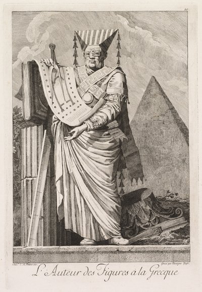 Mascarade à la Grecque: The Author of the Figures à la Grecque Plate 10 by Benigno Bossi