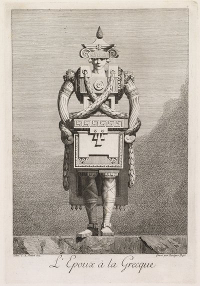 Masquerade in the Greek Style: The Greek Bride (Plate 7) by Benigno Bossi