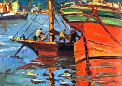 A Sunny Day at Buenos Aires by Benito Quinquela Martin