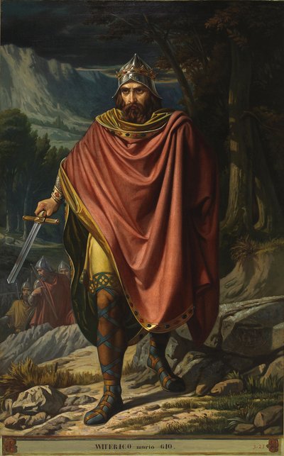 Portrait of King Witteric of Hispania by Benito Soriano Murillo