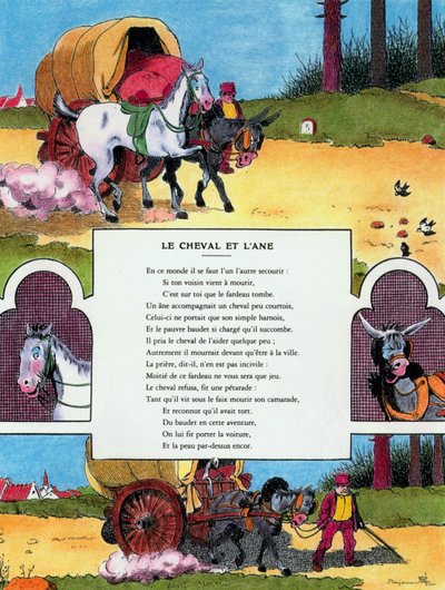 The Horse and the Ass, illustration from 