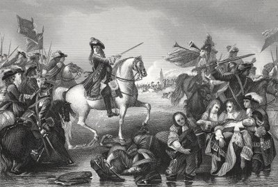 Battle of the Boyne, engraved by W. French by Benjamin (after) West
