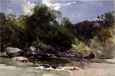 Road Leading to Pont Aberglaslyn, View Looking into the Vale of Festiniog, North Wales by Benjamin Barker