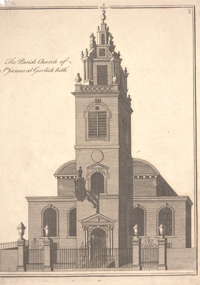 The Parish Church of St. James Garlickhythe by Benjamin Cole