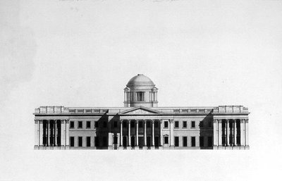 Elevation of Principal Front of a house by Benjamin Dean Wyatt
