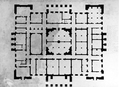 Plan of the Basement Floor of a House by Benjamin Dean Wyatt