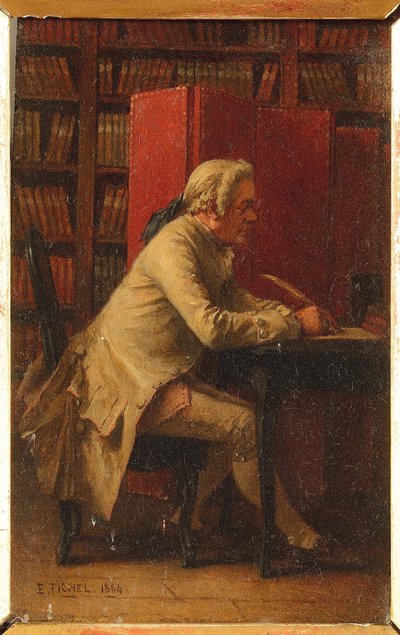 Portrait of the Naturalist Georges-Louis Leclerc, Comte de Buffon by Benjamin Eugene Fichel