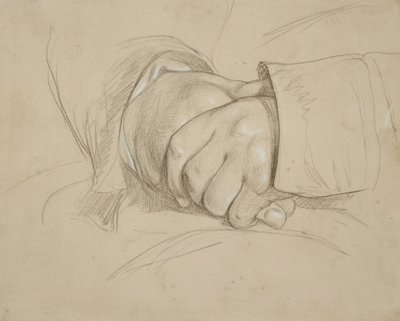 Clasped Hands, said to be those of the Poet William Wordsworth by Benjamin Haydon