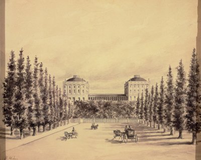 United States Capitol from Pennsylvania Avenue by Benjamin Henry Latrobe