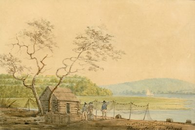 View from the Packet Wharf at Frenchtown Looking Down Elk Creek by Benjamin Henry Latrobe