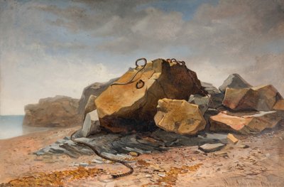 Beach Scene, Marazion, Cornwall by Benjamin Johnson