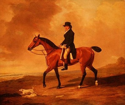 Francis Const on a Bay Hunter by Benjamin Marshall