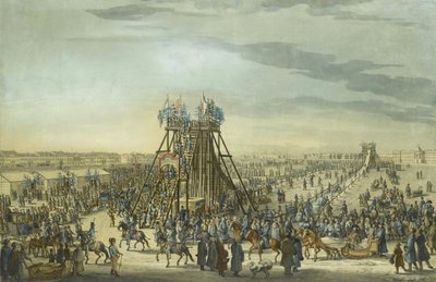 Catherine the Great Visiting the Ice Mountain in Saint Petersburg by Benjamin Paterssen