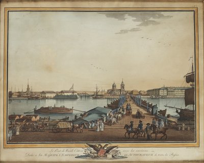 The Exchange Bridge at the Vasilievsky Island by Benjamin Paterssen