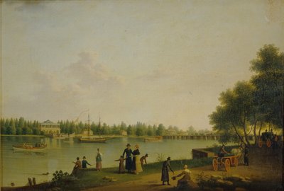 View of the Dacha of Prince Stroganov Near Saint Petersburg by Benjamin Paterssen