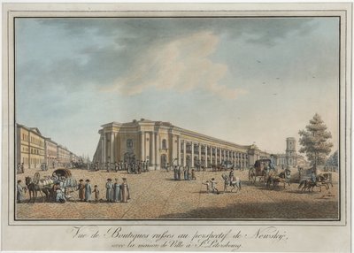 Nevsky Prospekt near the Great Gostiny Dvor and City Duma in Saint Petersburg by Benjamin Patersson