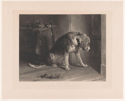 Dog Waiting by a Door by Benjamin Phelps Gibbon
