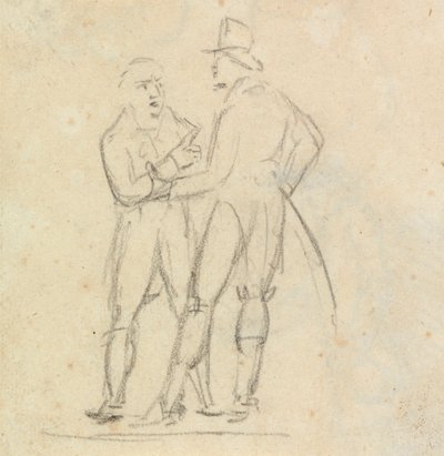 Study of Two Men Standing, While in Conversation by Benjamin Robert Haydon
