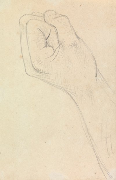 Study of a Hand, Balled into a Fist by Benjamin Robert Haydon
