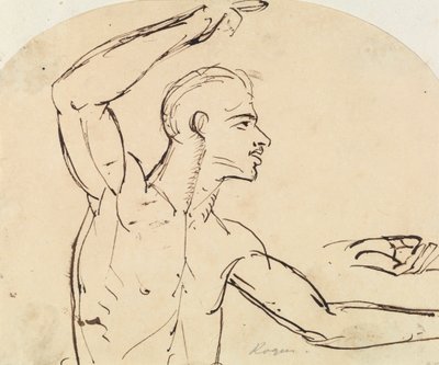 Study of a Male Nude by Benjamin Robert Haydon