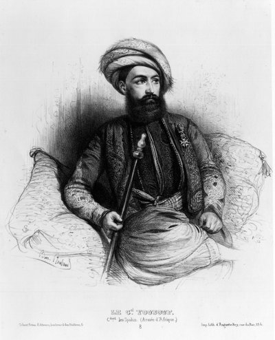 Giuseppe Vantini, Known as Yusuf or Yousouf, Commander of the Spahis by Benjamin Roubaud