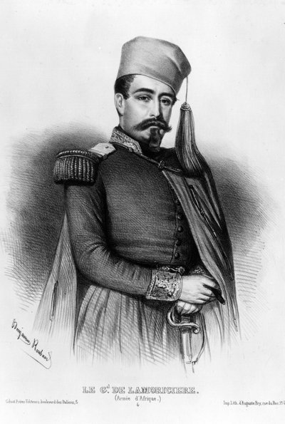 Portrait of Louis Jucault de Lamoriciere (1806-1865), French General by Benjamin Roubaud