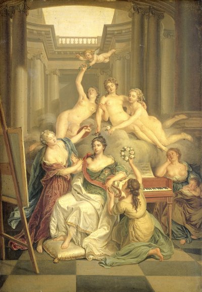 Frederika Sophia Wilhelmina of Prussia in the Temple of the Arts by Benjamin Samuel Bolomey