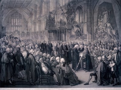Inauguration of Lord Mayor Nathaniel Newnham, London by Benjamin Smith